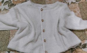 tweed cardigan