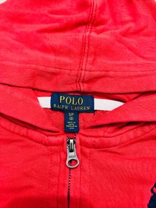 Ralph Lauren Red Zip-Up Hoodie