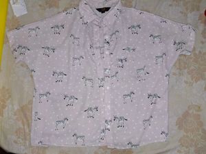 Pink Zebra Print Shirt