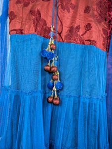Anarkali Suit With Dupatta And Leggings