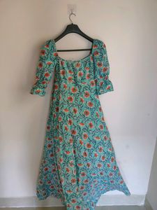 Green Floral Dress