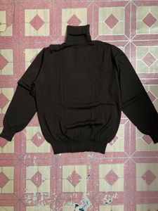 Brown Turtleneck Sweater