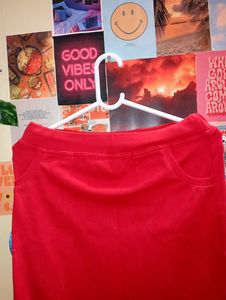 Red Long Skirt