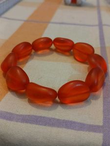 Orange Beaded Bracelet