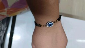 Blue Evil Eye Hath Mangalsutra Bracelet For Women
