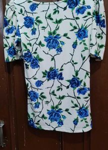 Floral Print Puff Sleeve Top