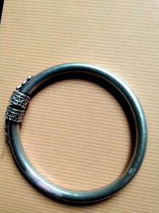 *"Elegant Silver Kada for Men - Timeless Design,