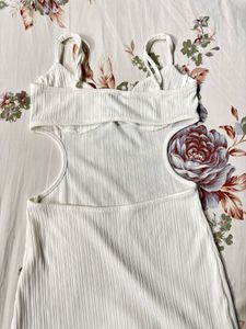 Newme White Cutout Maxi Dress