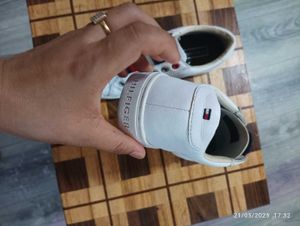 Tommy Hilfiger White Slip-On Sneakers