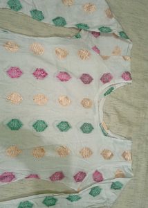 White Embroidered Kurta set