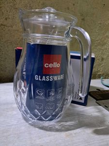 New Cello Glass Jar