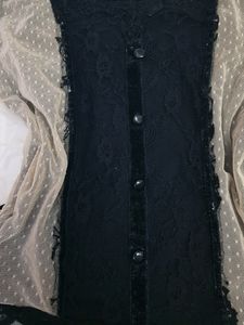 Gothic Lace Fitted Aesthetic Corset Top
