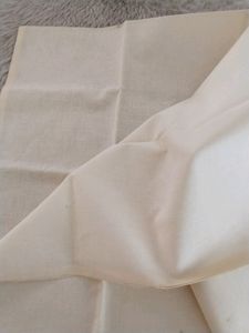 Cream Shirt And Black Pant Dress Material (Men)