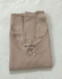 Ribbed Tank Top with Lace