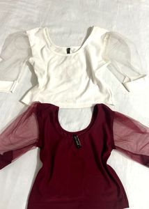 Sheer Sleeve Top Bundle