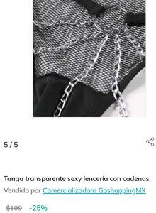 Mesh &amp; Chain Detail Panty