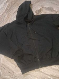 Black Zip-Up Hoodie