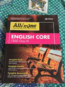 English Core CBSE Class 11, All In One Arihant