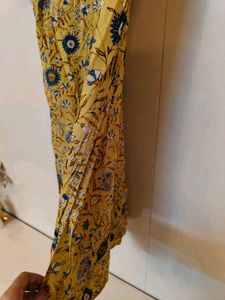 Yellow Floral Print Dress