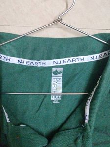 NU EARTH Men&#39;s Printed Polo Neck T-shirt