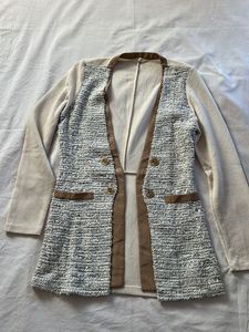 Elegant Tweed Style Jacket
