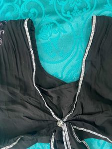Black Embellished Blouse