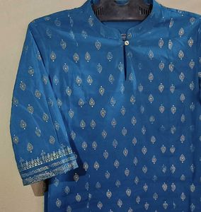 Block Print A-line Kurta