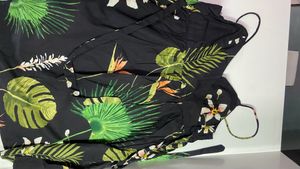 Short Strapy Printed Dress