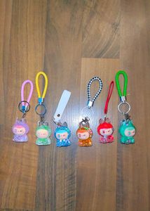 Wink Labubu Gel Key Chain