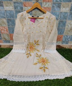 Embroidered Cord Set With Dupatta