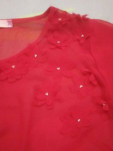 🎀Raakhi Sale🎀 Red Floral Top