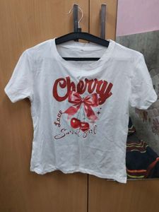 Cute Cherry Graphic Tee (CB)