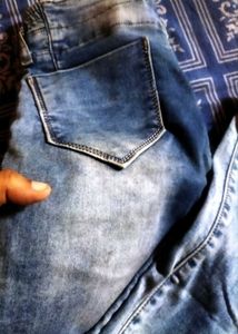 Light Wash Denim Joggers