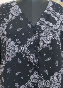 Pluss Black Printed  Shirt