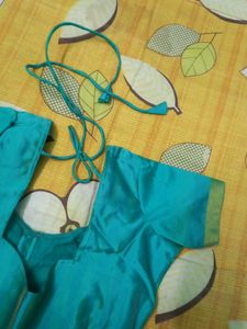 Sea Green Stitched Blouse