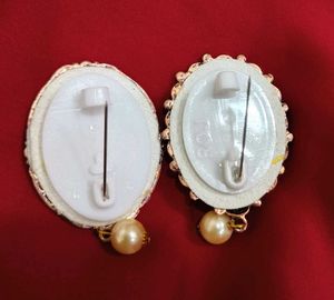 Elegant Brooch/ Saree Pin Set