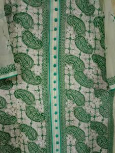Georgette Chicken Kadhai Kurti