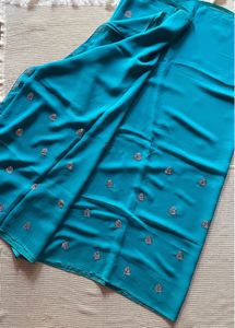Turquoise Saree
