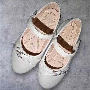 Girls Cream Dress Shoes