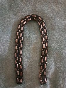 Stainless Silver/Black Chain