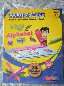 Color & Wipe Alphabet Learning Cards