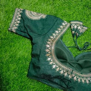 Vichtra Silk Embroidery Blouse