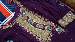 HeavyInner Suit Skirt Plazzo With Laces Dupatta