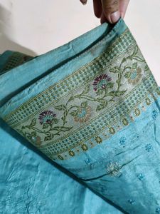 Tussar Silk Saree Without blouse.