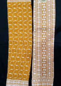 Georgette Chicken Work Material