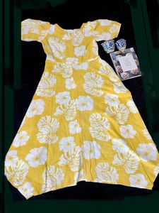 Mustard Floral Dress (women)