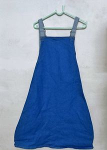 Custom Denim Knee-Length Dress – Small Size (Brand