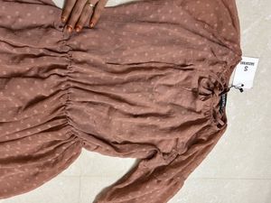 SASSAFRAS Women Tiered Pink Dress