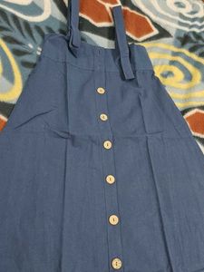 Dungaree Skirt With Combo White Tees For Women