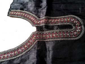 Embroidered Black Kurta
